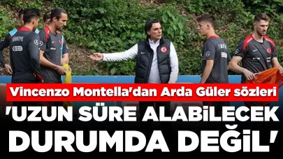 Vincenzo Montella'dan Arda Güler sözleri: 'Uzun süre alabilecek durumda değil'