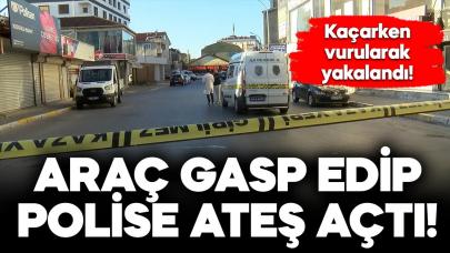 Sultanbeyli'de otomobil gasbedip polise ateş açan şüpheli vurularak yakalandı