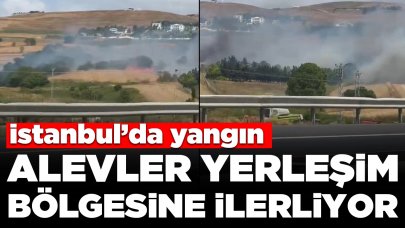 İstanbul Silivri'de yangın: Alevler yerleşim bölgesine ilerliyor, çok sayıda ekip sevk edildi