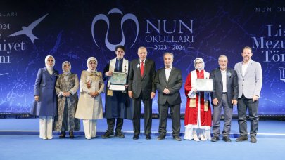 Cumhurbaşkanı Erdoğan, torununun mezuniyet törenine katıldı