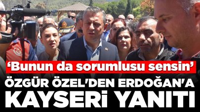 Özgür Özel'den Kayseri'deki olaylar üzerinden muhalefeti hedef alan Erdoğan'a: 'Bunun da sorumlusu sensin'