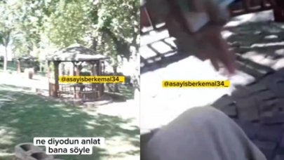 Bu kez kadından erkeğe şiddet: O anları kayıt altına aldı