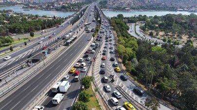 Trafiğe kapatılmıştı: Haliç Köprüsü'ndeki asfalt yenileme çalışması tamamlandı