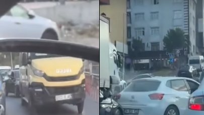 Trafikte akılalmaz olay! Aracı terk etti, sürücüyle kavgaya tutuştu