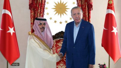 Cumhurbaşkanı Erdoğan, Suudi Arabistan Dışişleri Bakanı Al-Saud'u kabul etti