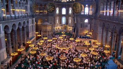 Ayasofya Camii'nde İsmail Haniye için gıyabi cenaze namazı