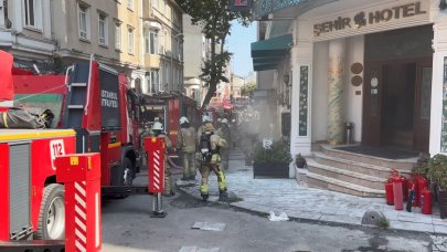 Fatih'te iş yerinin çamaşırhane bölümündeki yangın söndürüldü