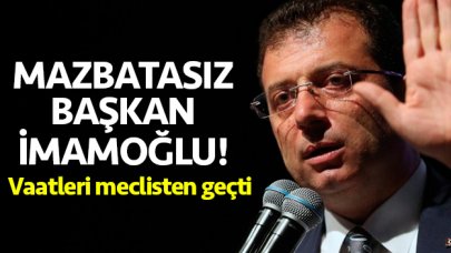 Mazbatasız başkan Ekrem İmamoğlu!