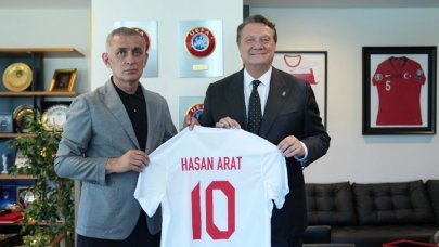 Hasan Arat'tan TFF Başkanı Hacıosmanoğlu'na ziyaret