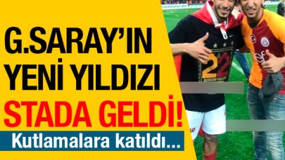 Galatasaray'ın yeni transferi şampiyonluk kutlamasında