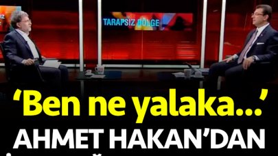 Ahmet Hakan'dan Ekrem İmamoğlu açıklaması: Ben ne yalaka...