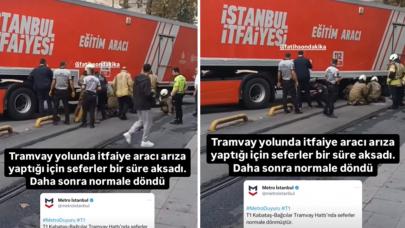 T1 Kabataş-Bağcılar Tramvay Hattı’nda araç arızası: Seferler normale döndü