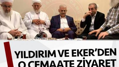 Binali Yıldırım'dan İsmailağa cemaatine ziyaret! Eski bakanla birlikte...