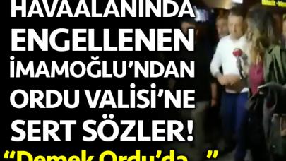 Ekrem İmamoğlu'ndan Ordu Valisi'ne tepki