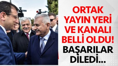 Ekrem İmamoğlu ve Binali Yıldırım'ın ortak yayın kanalı belli oldu