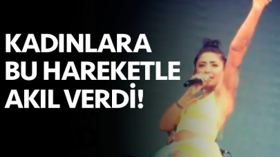 Melek Mosso orta parmağı ile kadınlara akıl verdi!