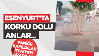 Esenyurt'ta yer altından çıkan dumanlar şoke etti!