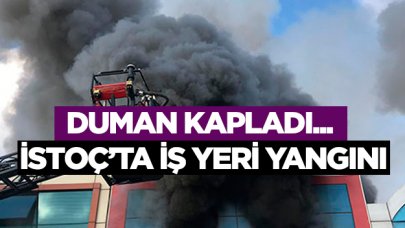 İSTOÇ'ta iş yeri yangını