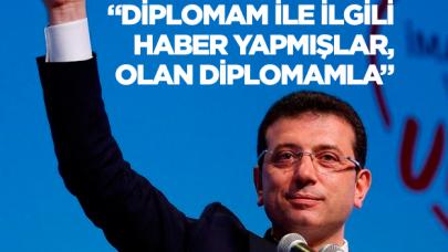 Ekrem İmamoğlu'ndan diploma haberine isyan