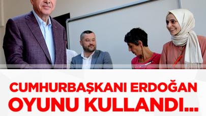 Cumhurbaşkanı Erdoğan ve ailesi oyunu kullandı