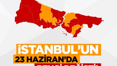 İstanbul'un rengi değişti