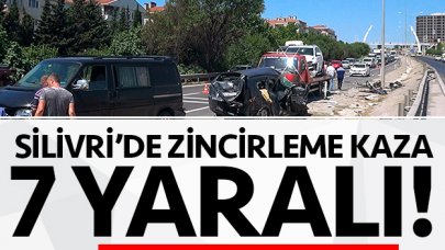 Silivri'de zincirleme kaza: 7 yaralı