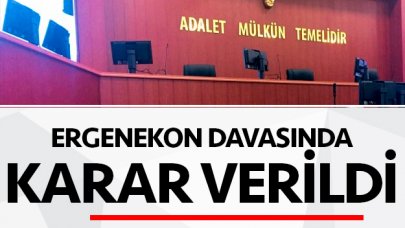 Ergenekon davasında karar verildi