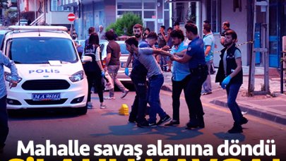 Ümraniye'de silahlı kavga! Mahalle savaş alanına döndü