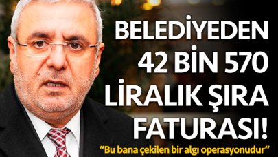 Misafirlerine belediye bakmış! 42 bin 570 liralık şıra faturası