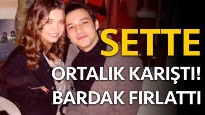 Afra Saraçoğlu'ya kızan Mert Yazıcıoğlu sette bardak fırlattı