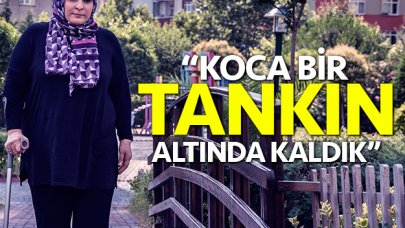 Koca bir tankın altında kaldık