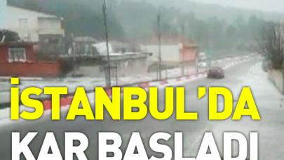 İstanbul'da kar başladı