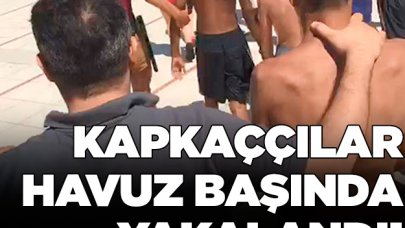 Esenyurt'ta motosikletli kapkaç çetesi havuz başında yakalandı