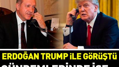 Erdoğan Trump ile görüştü