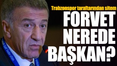 Trabzonspor taraftarından Ağaoğlu'na: Forvet nerede başkan?