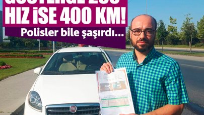 Gösterge 230 hız ise 400 km!