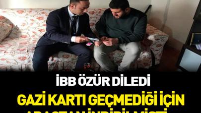 İBB gaziden özür diledi