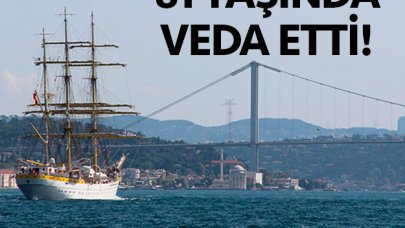 81 yaşındaki Romen askeri gemisi İstanbul'a veda etti