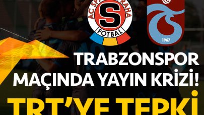 Sparta Prag - Trabzonspor maçı için TRT'ye tepki!