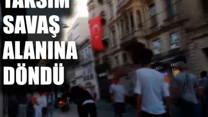 İstiklal Caddesi'ni savaş alanına çevirdiler