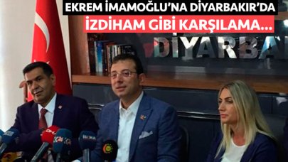 İmamoğlu'na Diyarbakır'da yoğun ilgi