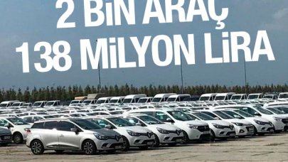 2 bin araç 138 milyon!