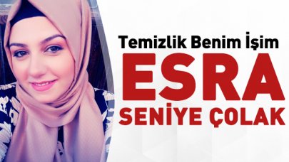 Temizlik Benim İşim Esra Seniye Çolak sosyal medyada dikkat çekiyor