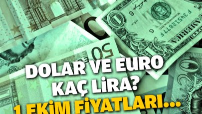 Dolar ve Euro kaç lira? 1 Ekim Salı alış ve satış fiyatları