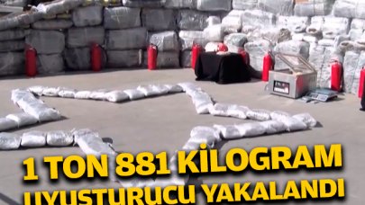 İstanbul'da 1 ton 881 kilo uyuşturucu madde ele geçirildi