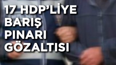 Mardin'de 17 HDP'liye 'Barış Pınarı' gözaltısı