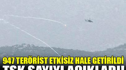 TSK: Zeytin Dalı Harekatı'nda 947 terörist etkisiz hale getirildi