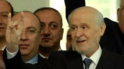 Devlet Bahçeli MHP Genel Merkezi'nde