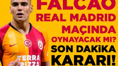 Radamel Falcao Real Madrid maçında oynayacak mı? Son dakika kararı...