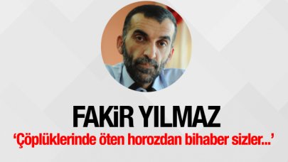 Çöplüklerinde öten horozdan bihaber sizler...